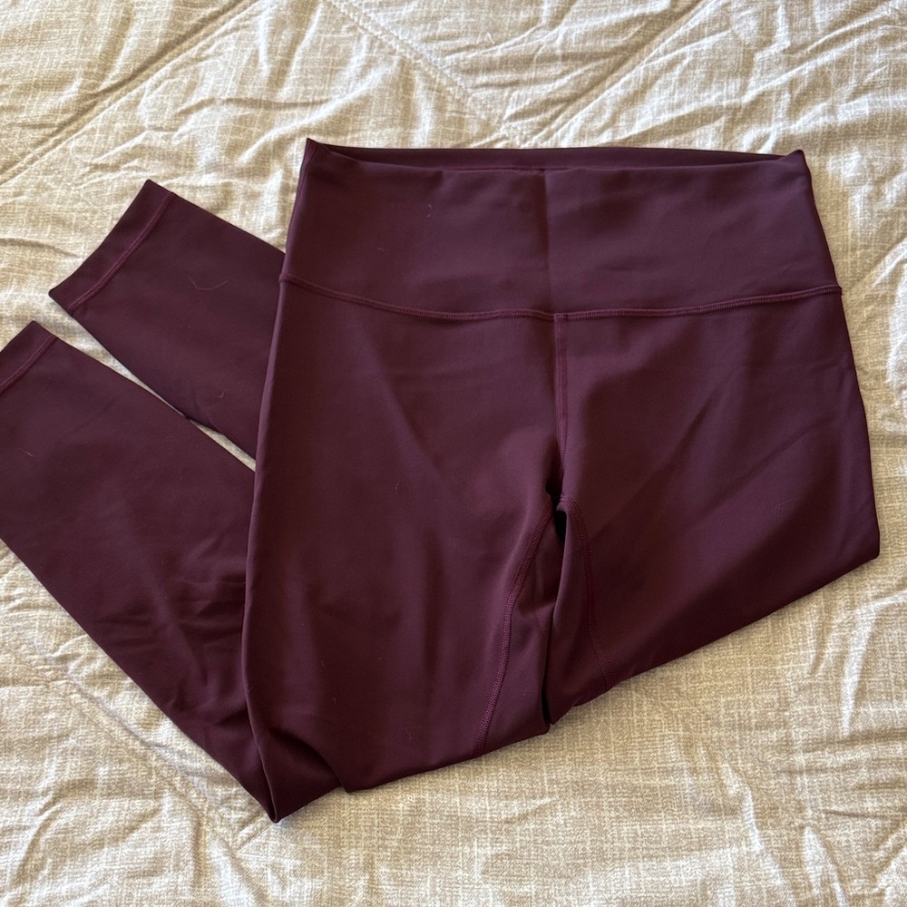 Lululemon Athletica Deep Burgundy Leggings